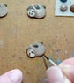 Sloth Pin, Handmade Tiny Wooden Painted Brooch - Image 8