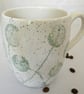 Dandelion Handmade Mug Tea mug coffee mug beer mug Food safe Lead free Glaze  - Image 3