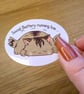 Introvert Cat Sticker, Social Battery Running Low, Tired Kitty die cut Decal  - Image 3