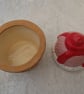 Small ceramic Strawberry Ice Cream Summer Food Beach Jewellery Trinket Box. - Image 3