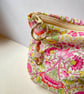 Liberty print zipped make up bag, with water repellent lining - Image 4