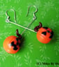 Sterling Silver Pumpkin Drop Earrings - Image 2