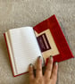 A6: Softcover - Textured Red Italian Leather leatherbound Notebook - Journal - Image 4