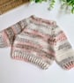 Crochet Newborn Baby Cardigan – Baby Cloud Colourway  - Image 6