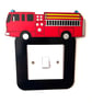 Fire Engine Light Switch Surround Nursery Decor - Kids bedroom decor wall art