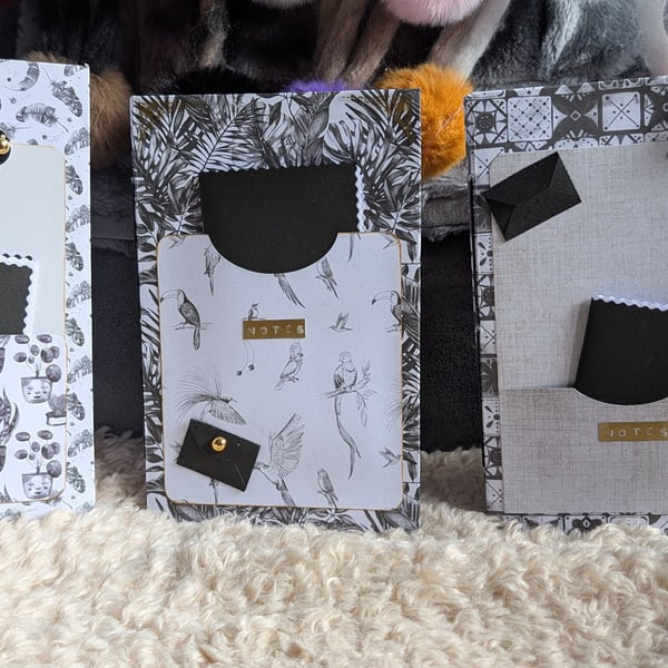 Notebooks - 3 pack slim black and white 