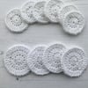 Crochet Reusable Makeup Remover Pads in Cotton.