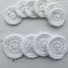 Crochet Reusable Makeup Remover Pads in Cotton.