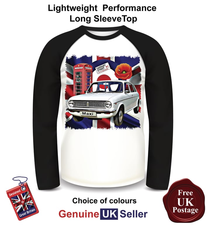 Austin Maxi T Shirt, Long Sleeve Men's Top, Austin Maxi Baseball Top,