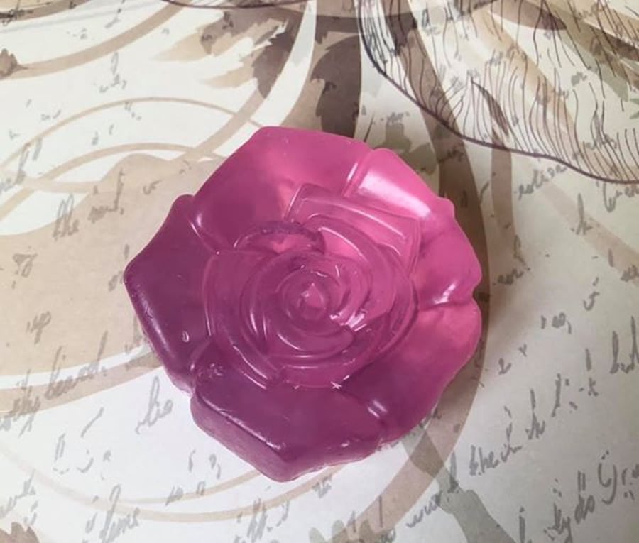 Rose Geranium Natural Aromatherapy Handcrafted Glycerin Soap Rose