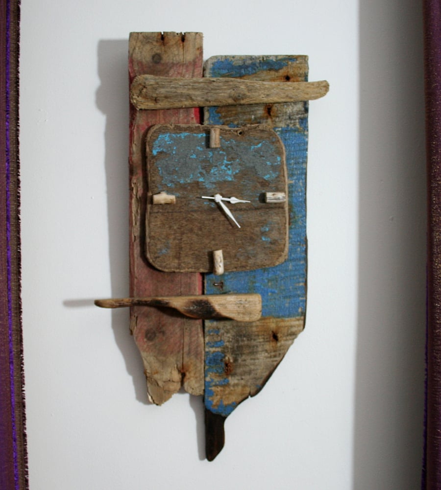 Driftwood clock, Drift wood, Made in Cornwall U... - Folksy