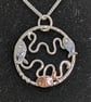 Silver fish pendant, Handmade sea theme necklace, Copper fish necklace - Image 1