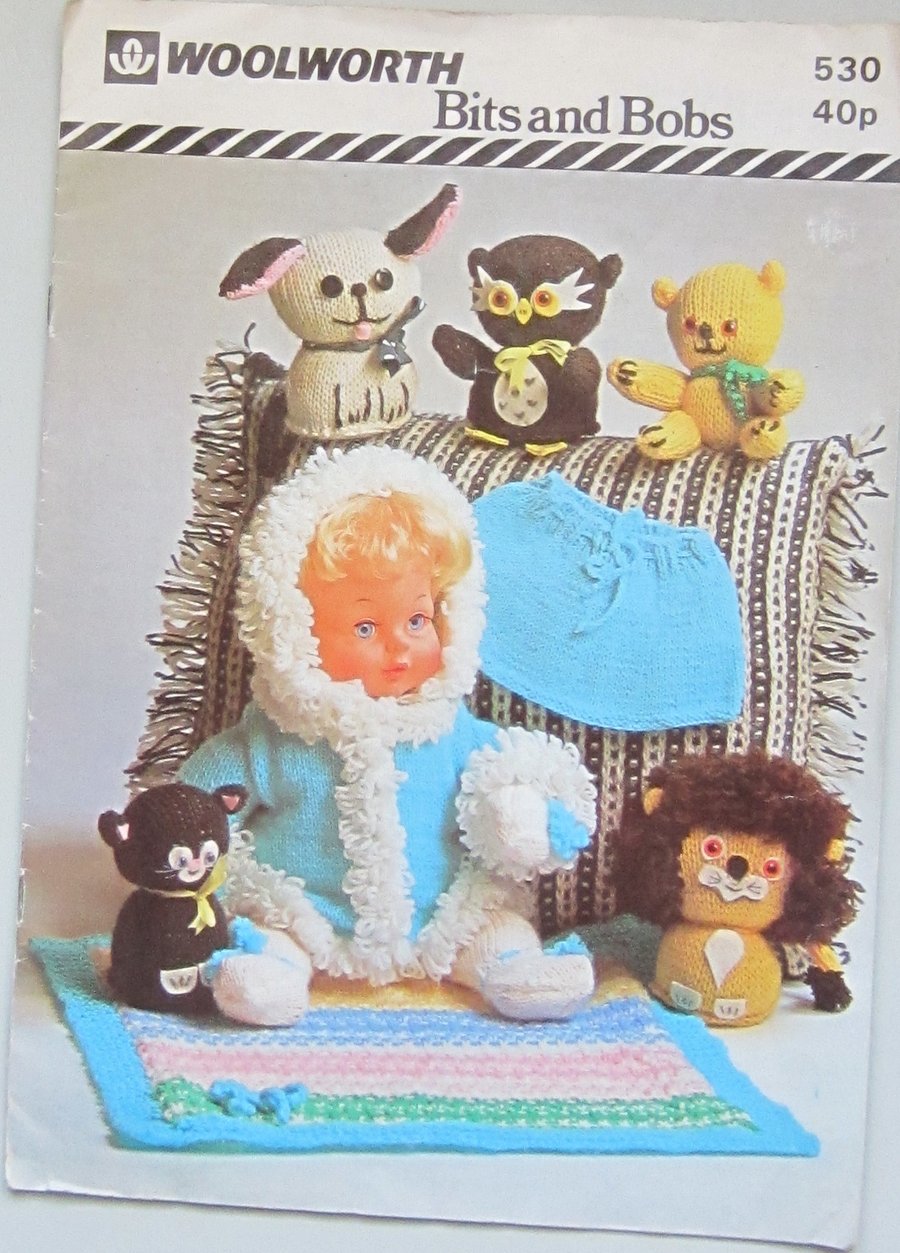 Vintage Woolworth Bits and Bobs Knitting Pattern Book