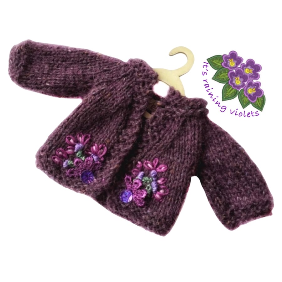 Reserved for Lesley - Embroidered Cardigan 