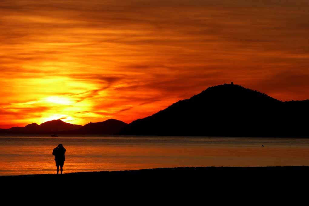 Benidorm Sunset Costa Blanca Spain Photograph Print