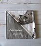Grey Cat Fabric Corner Bookmark - Image 3