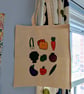 Happy veggies shopping tote bag - Image 1