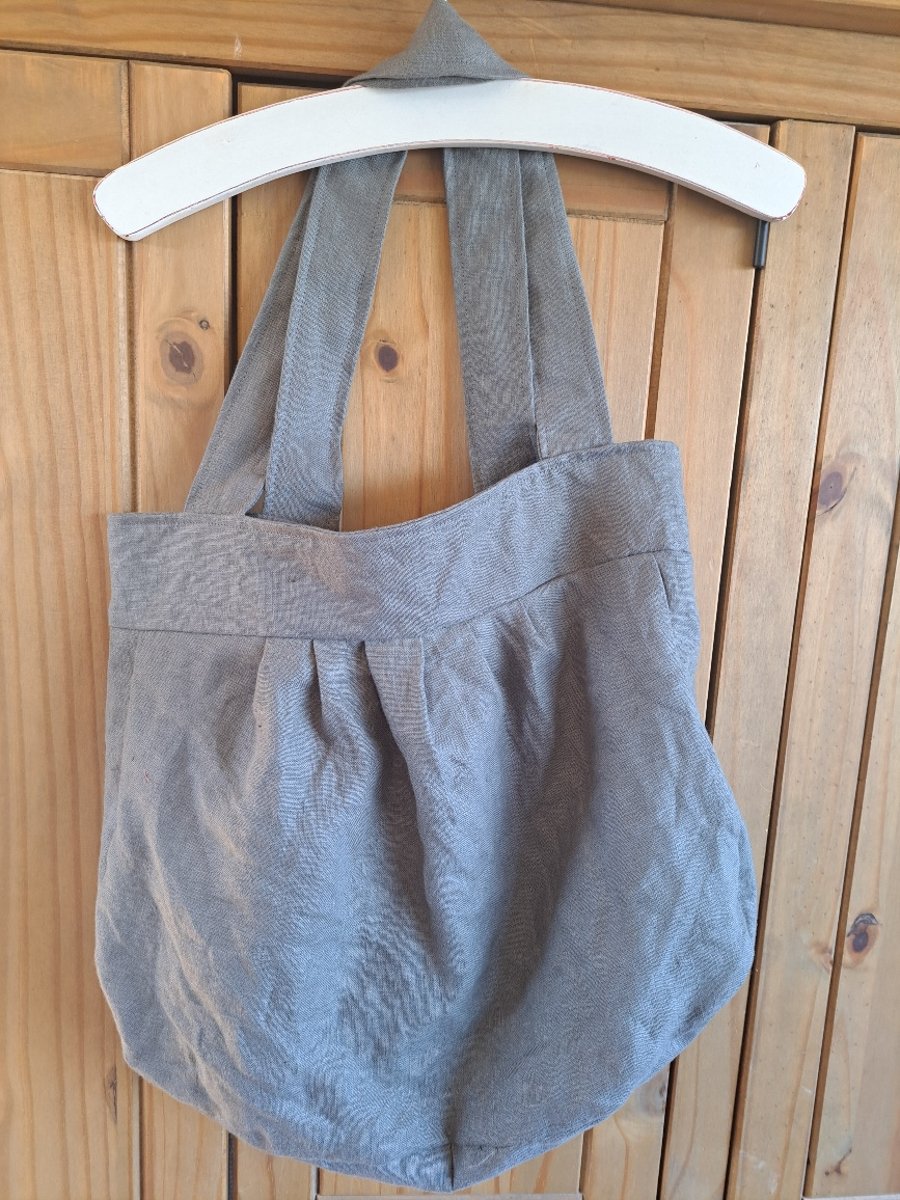 Linen Slouch Bag