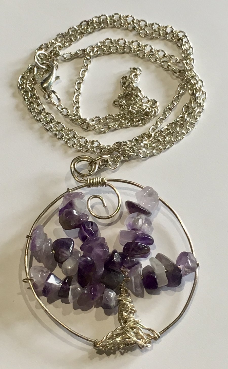 Amethyst Tree of Life necklace