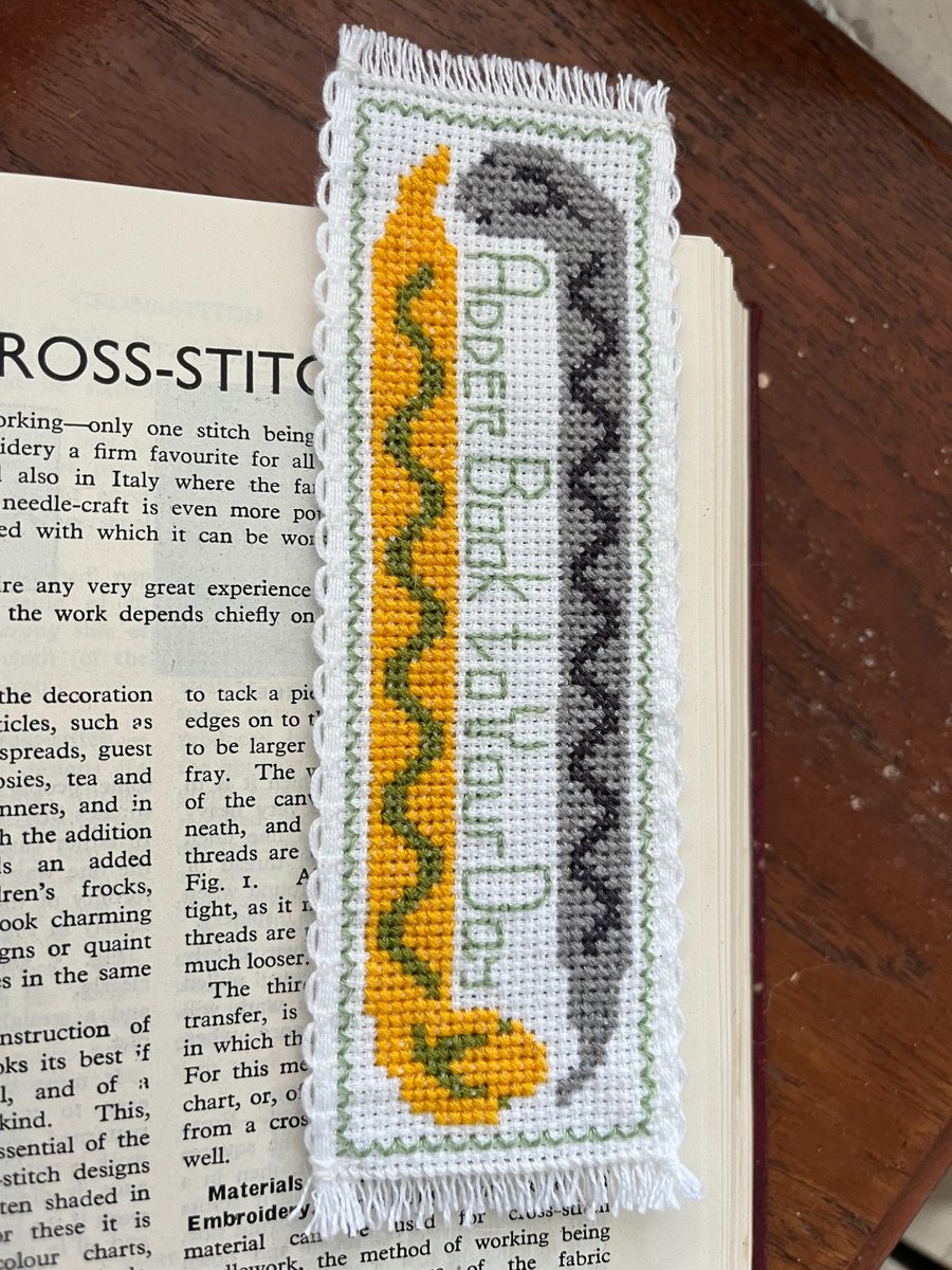 Adder Bookmark Counted Cross Stitch Kit