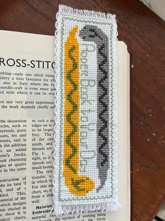 Adder Bookmark Counted Cross Stitch Kit