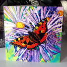 Butterfly Botanical Blank Greeting Card from Original Watercolour Painting