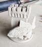 Goldfish and Castle Mini Ceramic Sculpture - Hand Built - Image 10