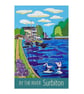 Surbiton by the river travel poster print by Susie West - Image 4
