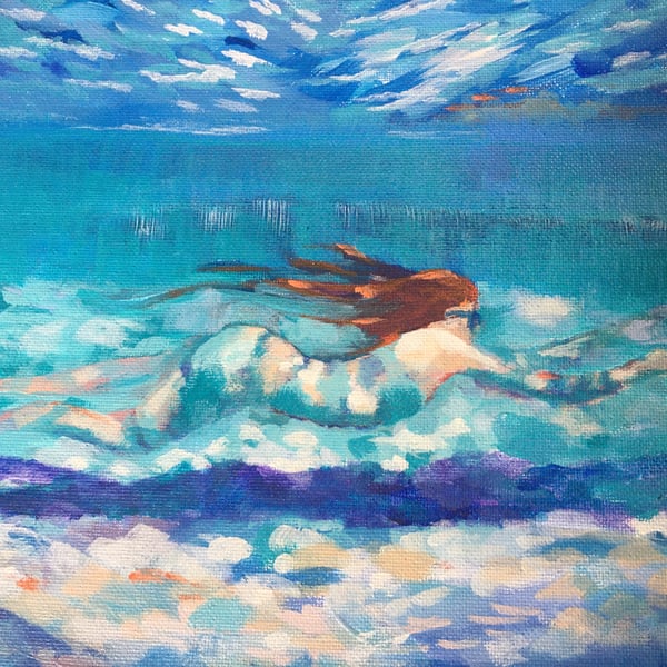 'Into the Blue'  Giclee print of original painting