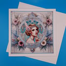 Art Deco Card, Birthday, Anniversary