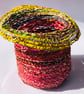 Yellow edged vessel from recycled materials  - Image 2