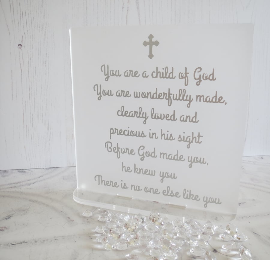 First Holy Communion Confirmation free standing plaque