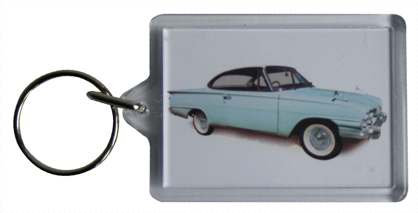 Ford Consul Capri 1963 - Keyring with 50x35mm Insert - Classic Car Fan