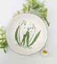 Snowdrop hand-painted ring trinket dish  - Image 6