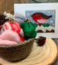Robin On The Christmas Pudding  - Christmas Card. - Image 2