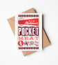 Bob Mortimer Pocket Meat A6 greetings card with envelope