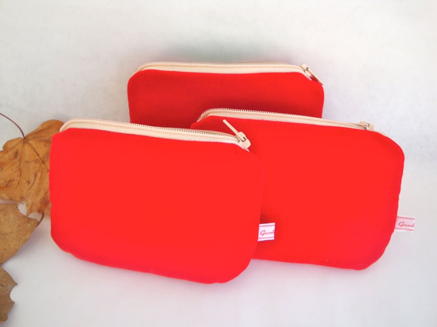 Red Velvet Coin Purse - Christmas Coin Purse