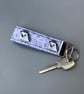 Happy Quills keychain. Hedgehog keyring. Hedgehog key fob. - Image 2