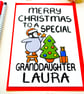 Personalised Cute Penguin Granddaughter Christmas Card - Image 8
