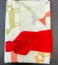Small woodland tote bag - colourful foxes with red webbing handles - Image 5