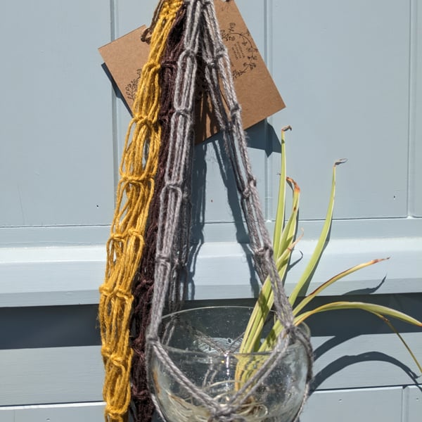 Beautiful Bundle 3 Macramé Plant Pot Holder Hanging Baskets