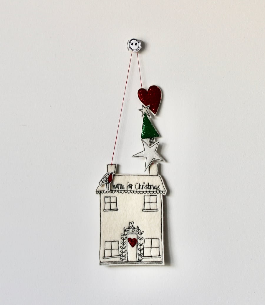'Home for Christmas' - Hanging Decoration