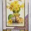 3D Luxury Handmade Card Easter To Some Bunny Special Rabbit and Daffodils