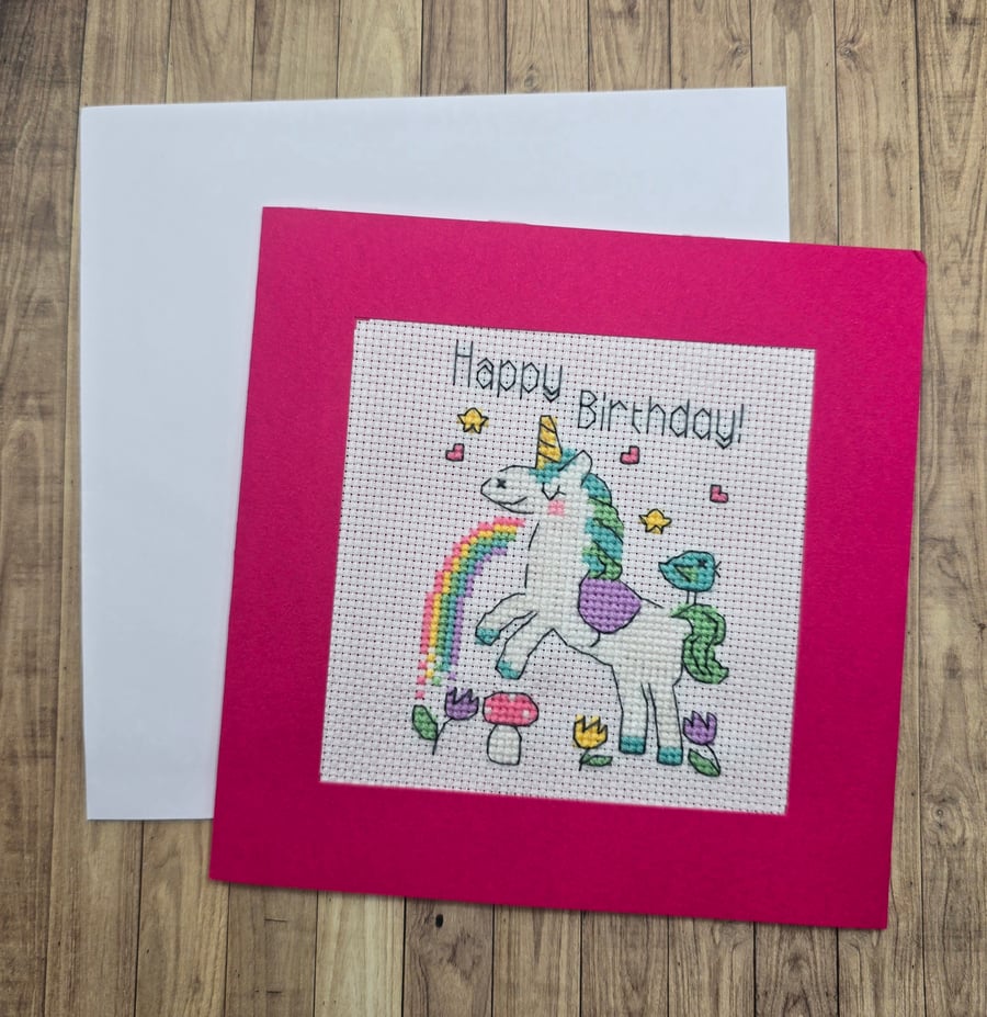 Hapy Birthday Unicorn Card 