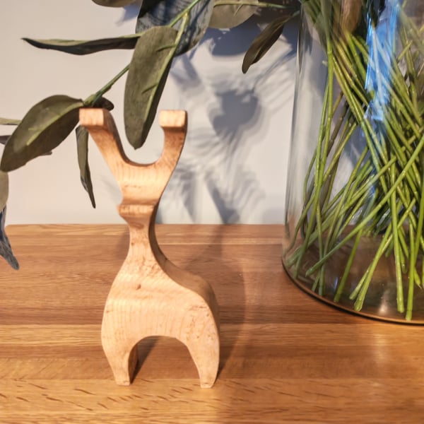 Handmade Wooden Scandinavian style Reindeer