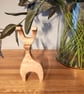 Handmade Wooden Scandinavian style Reindeer - Image 1
