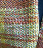 Handwoven Wool, Alpaca & Bamboo Scarf in Earthy Stripes - Image 3