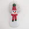 Seconds Sale - Fused Glass Snowman Hanging  - Handmade Glass Decoration