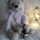 Christmas Bear, Handknitted Teddy Bear