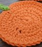 Crochet pumpkin coaster - Image 2